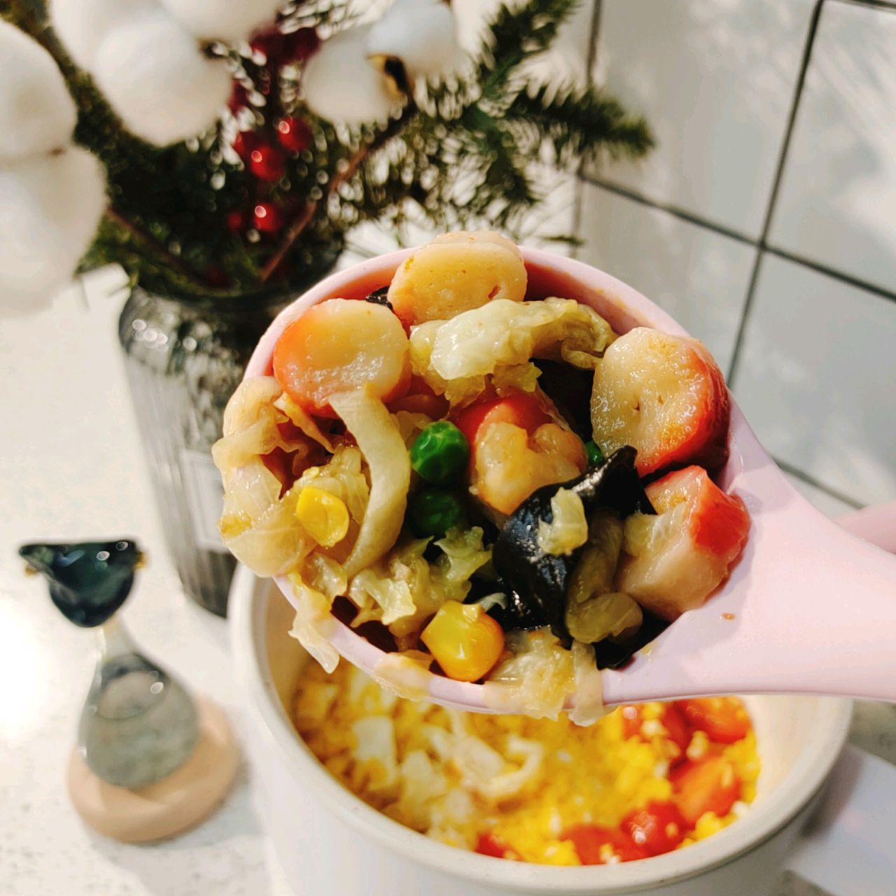 【会跳舞的海鲜炒饭】