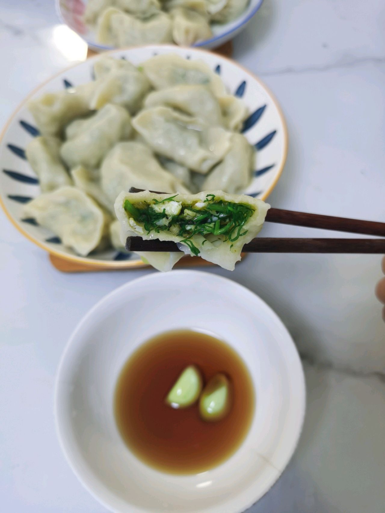 茴香素馅饺子（附馅不出汤秘诀）