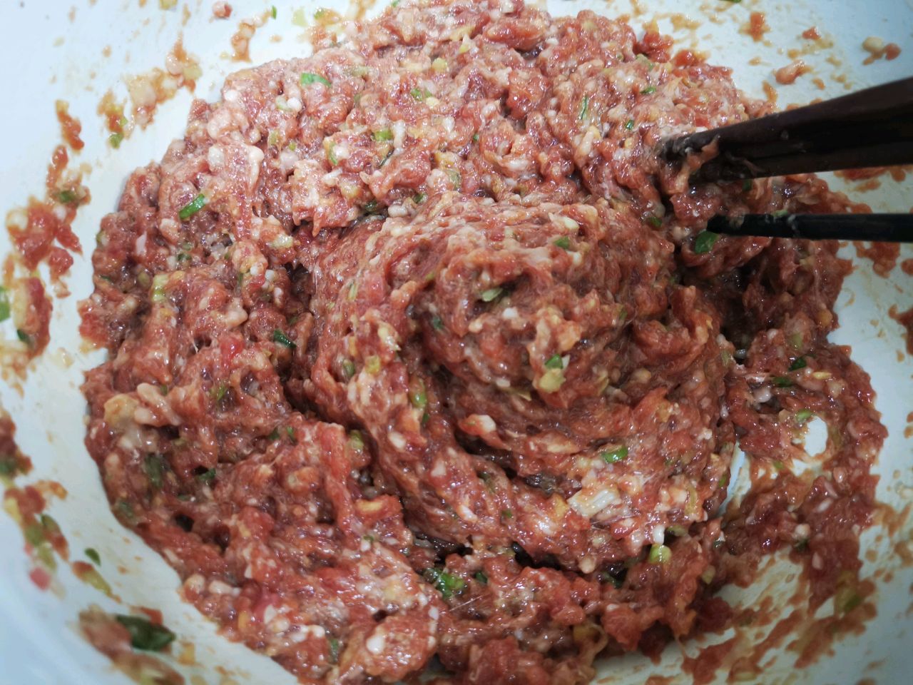 混发面羊肉包子