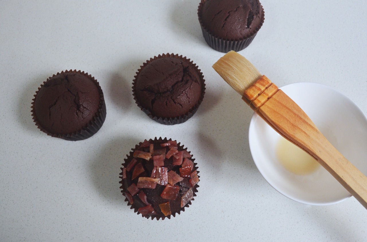 混酒枫糖培根cupcake