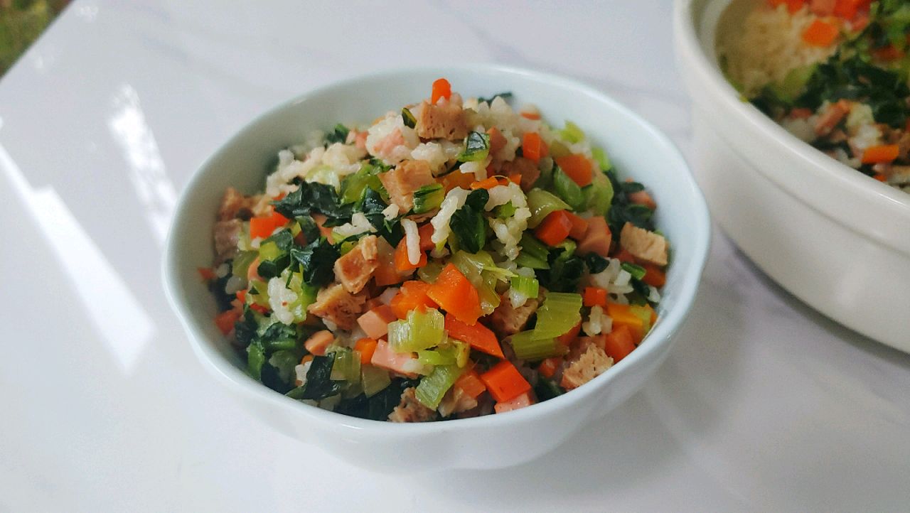 混油什锦焖菜饭