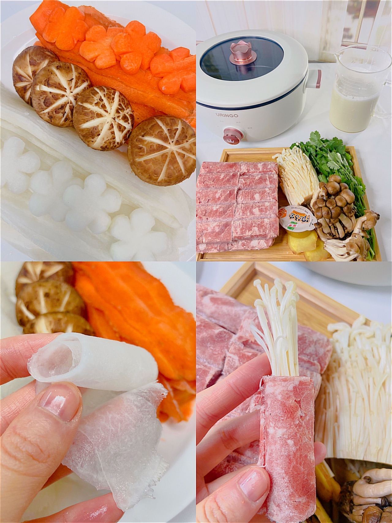 火锅也能做出个花样｜ins超豆乳花艺火锅