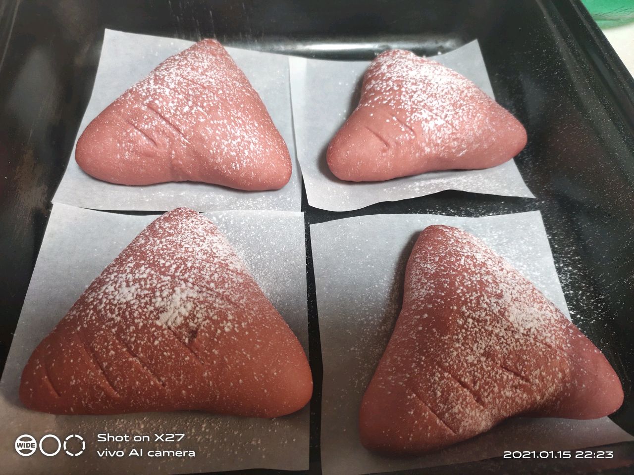 火红豆沙面包