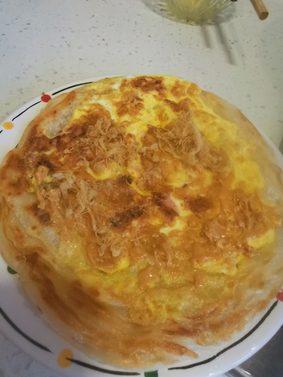 火腿鸡蛋卷饼