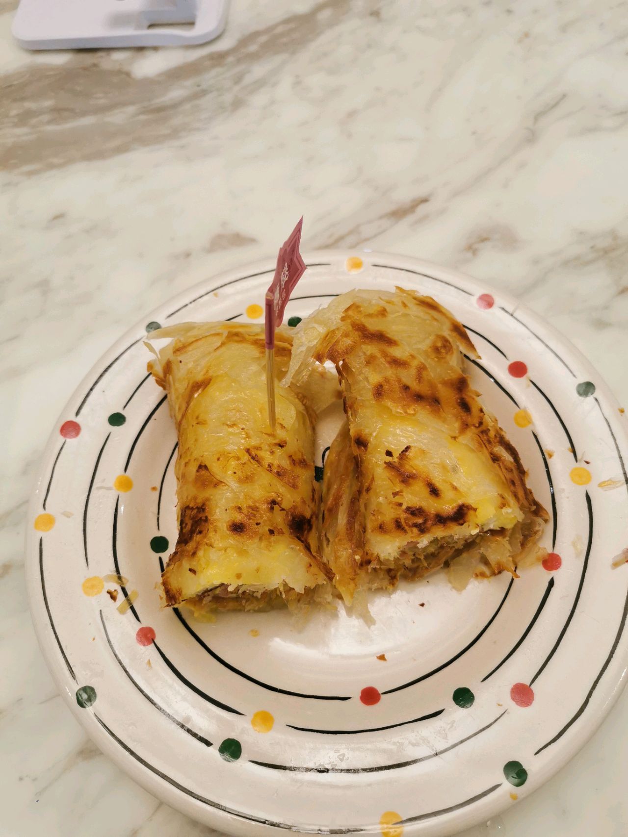 火腿鸡蛋卷饼