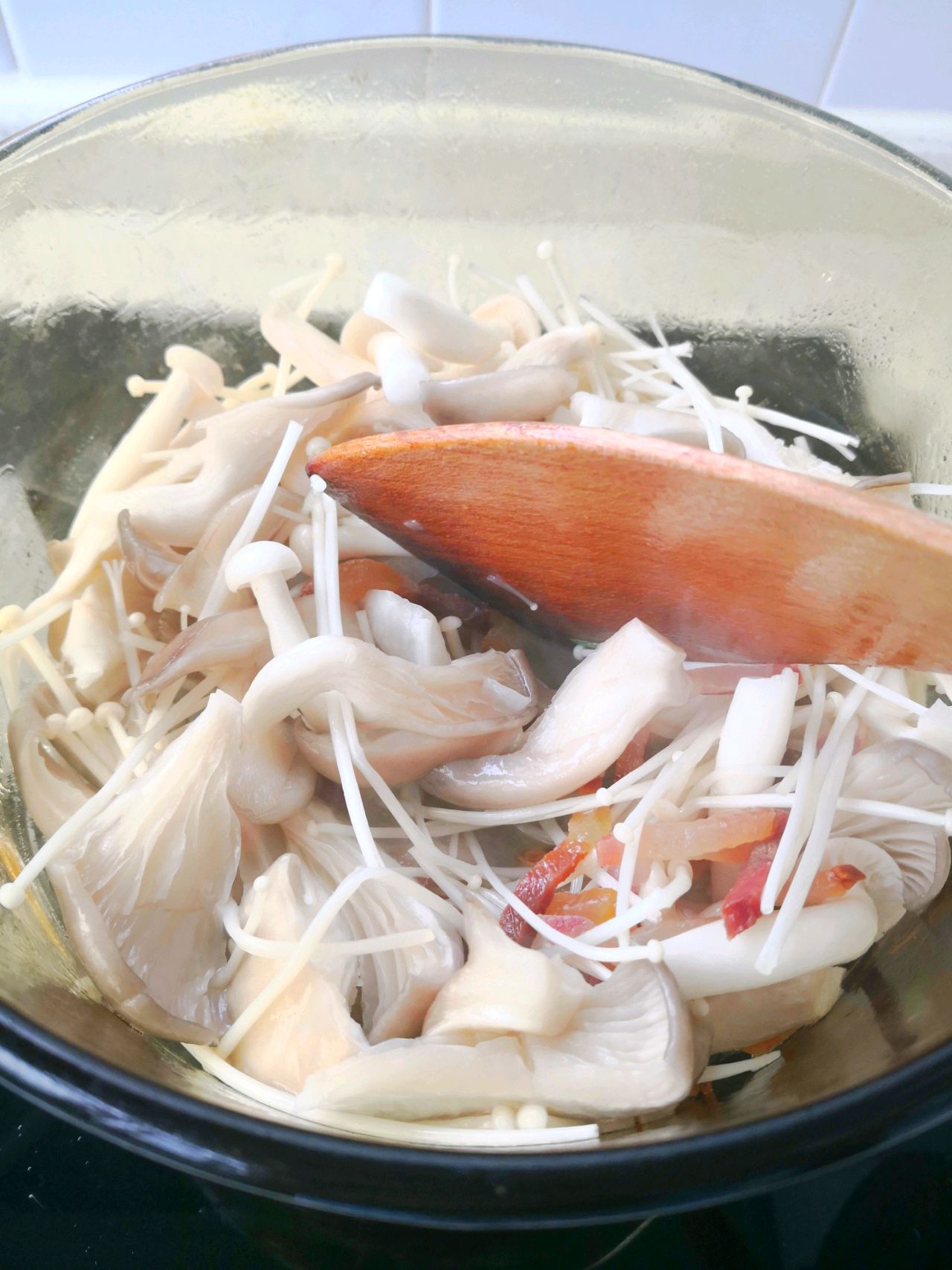 火腿菌菇汤