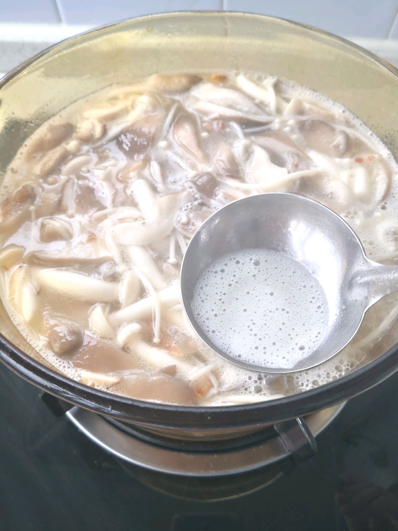 火腿菌菇汤