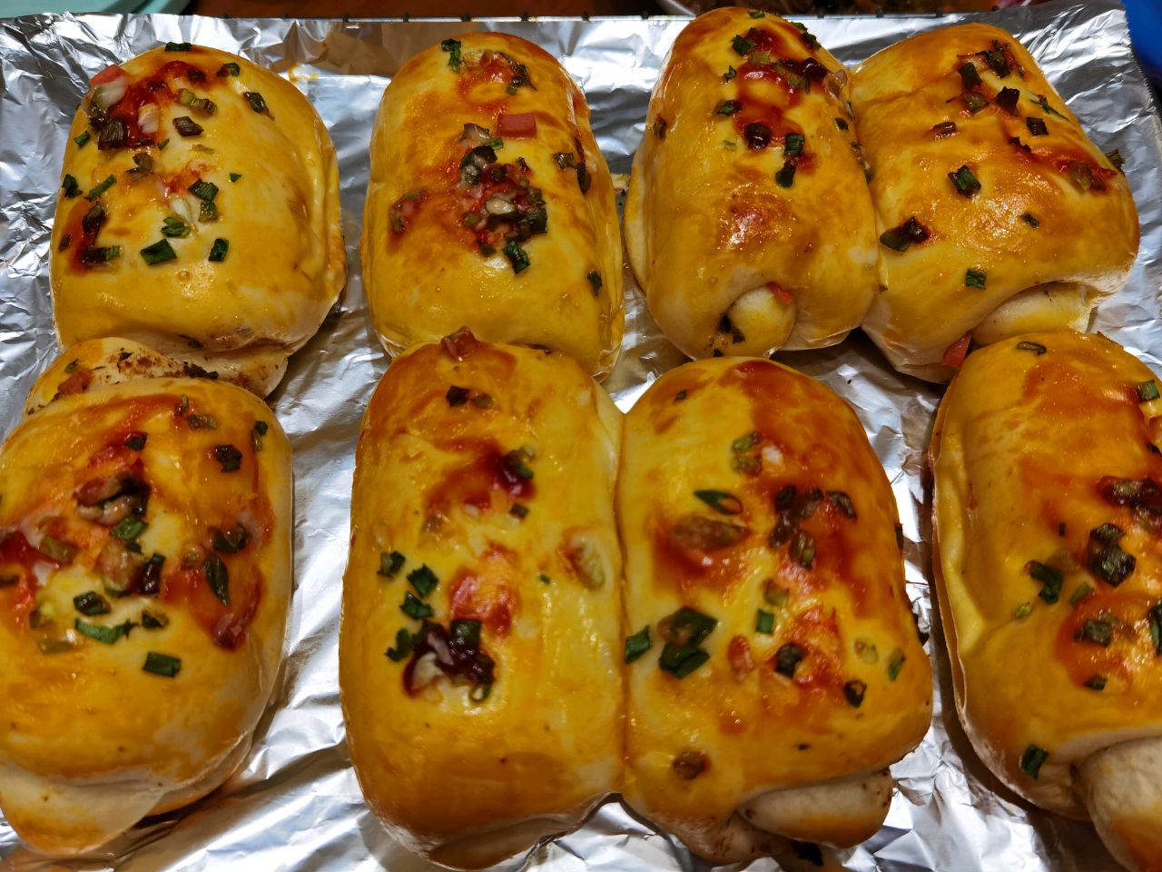 火腿肉松面包