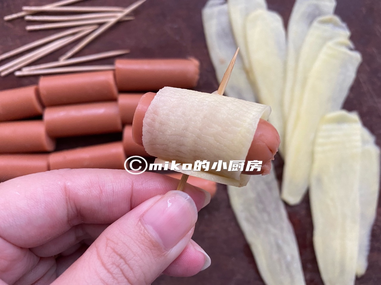 火腿土豆卷