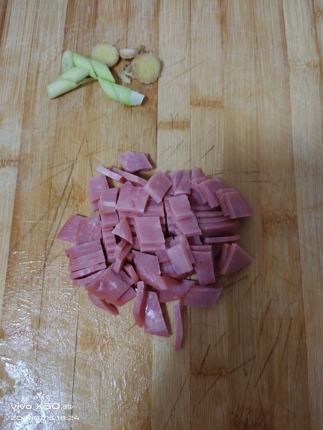 火腿玉米青豆