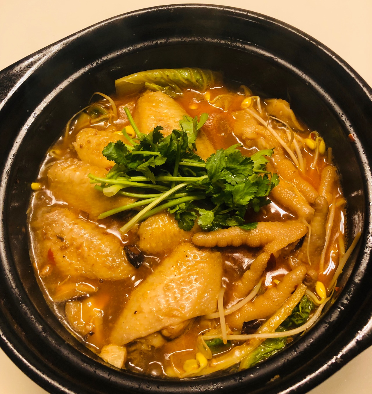 鸡翅鸡爪砂锅煲