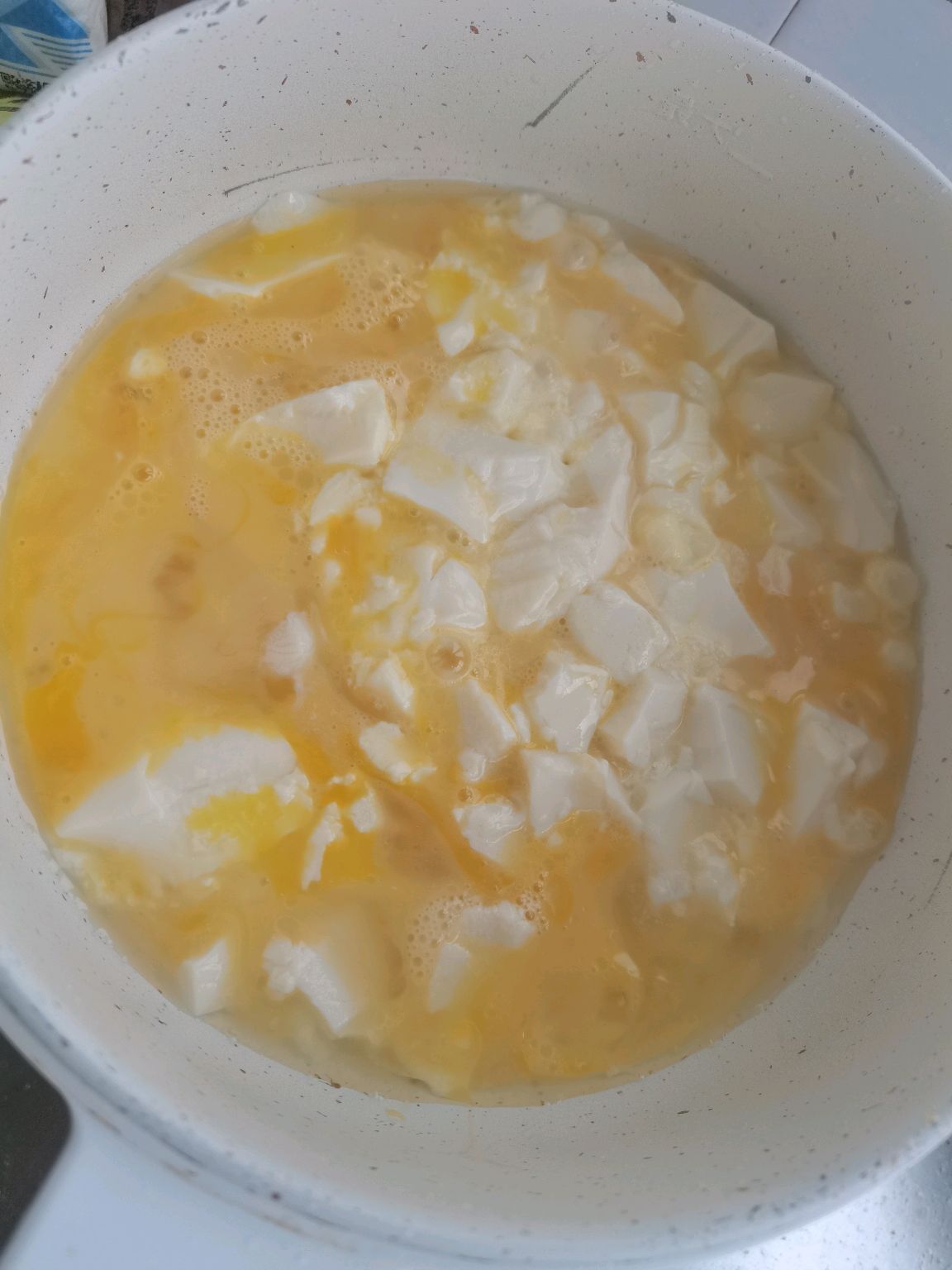 鸡蛋包豆腐