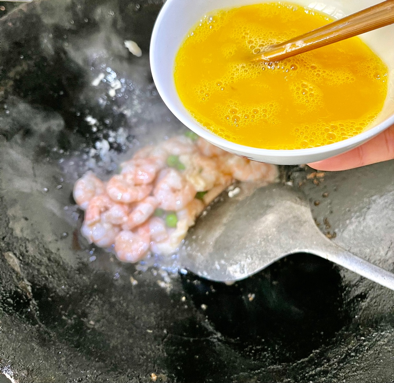鸡蛋炒虾仁
