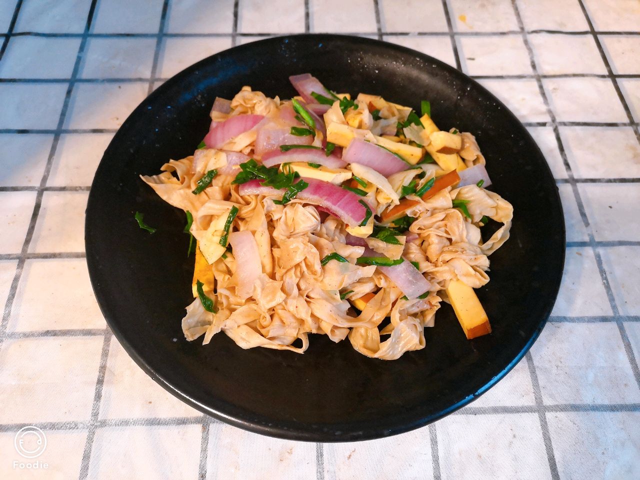 鸡蛋干炒豆皮