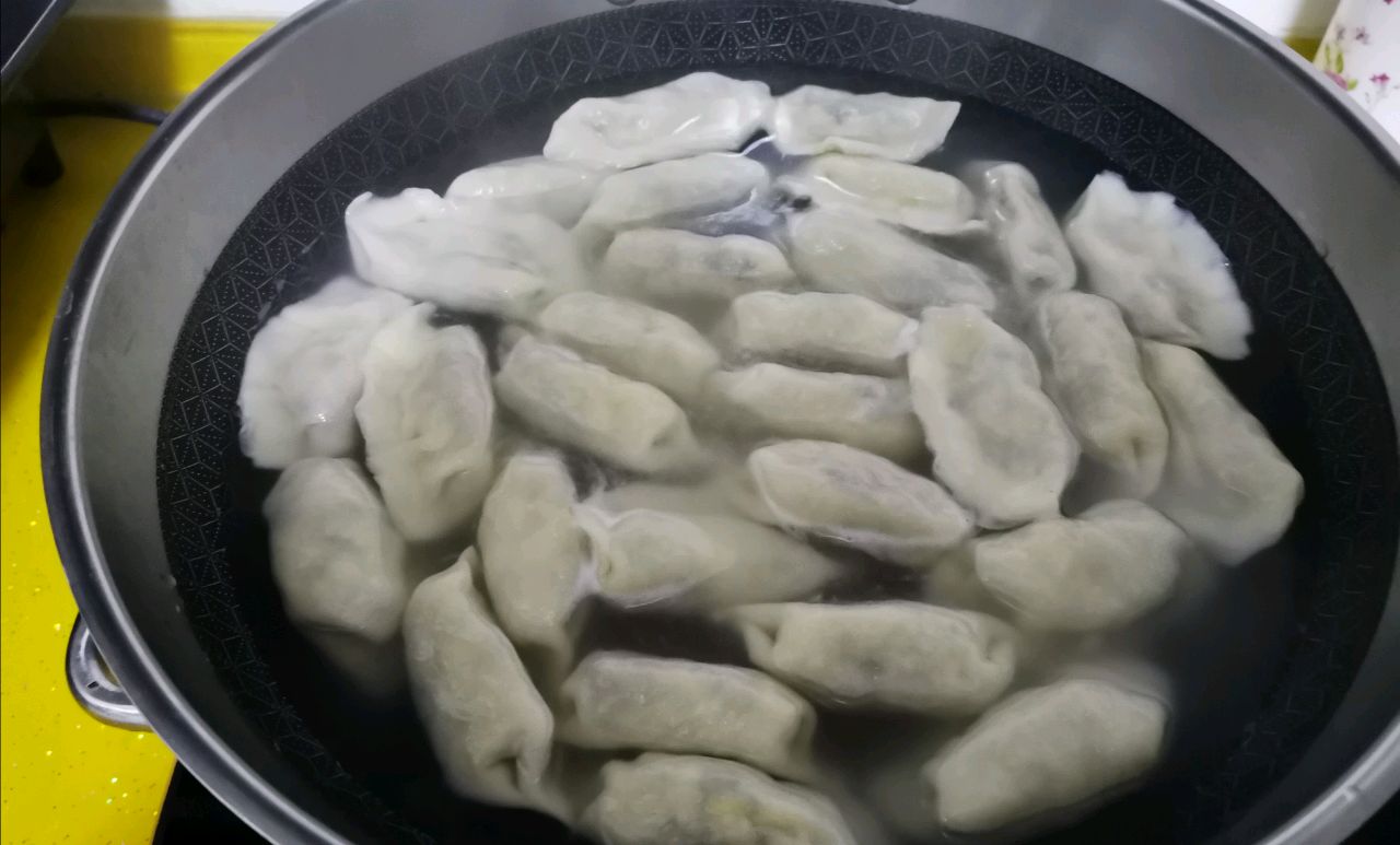 鸡蛋木耳粉丝饺子