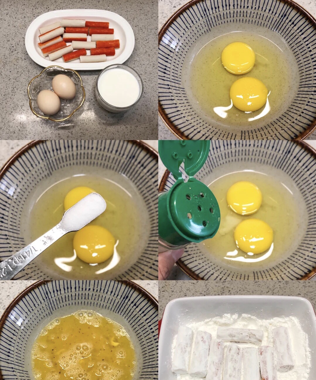 鸡蛋与蟹柳