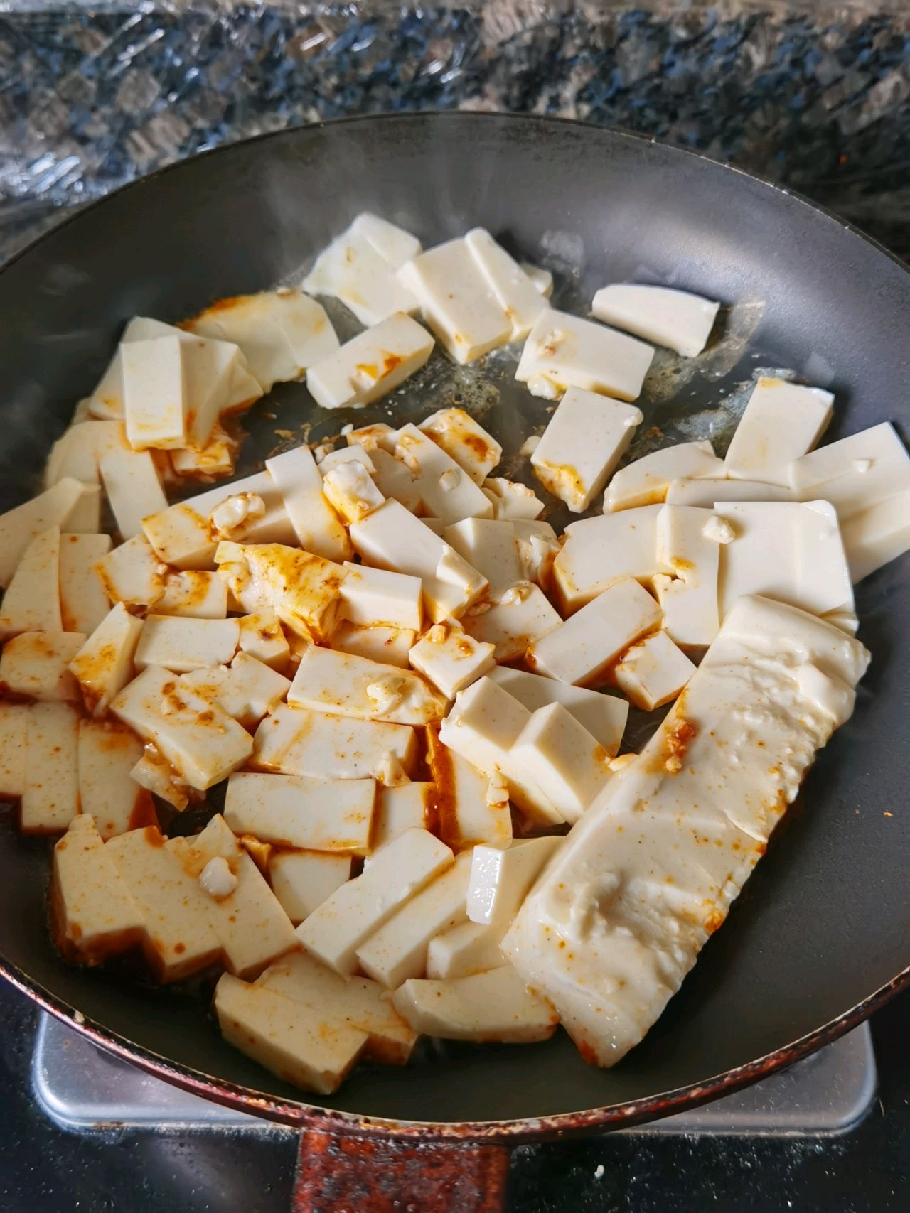 极简麻辣炒豆腐
