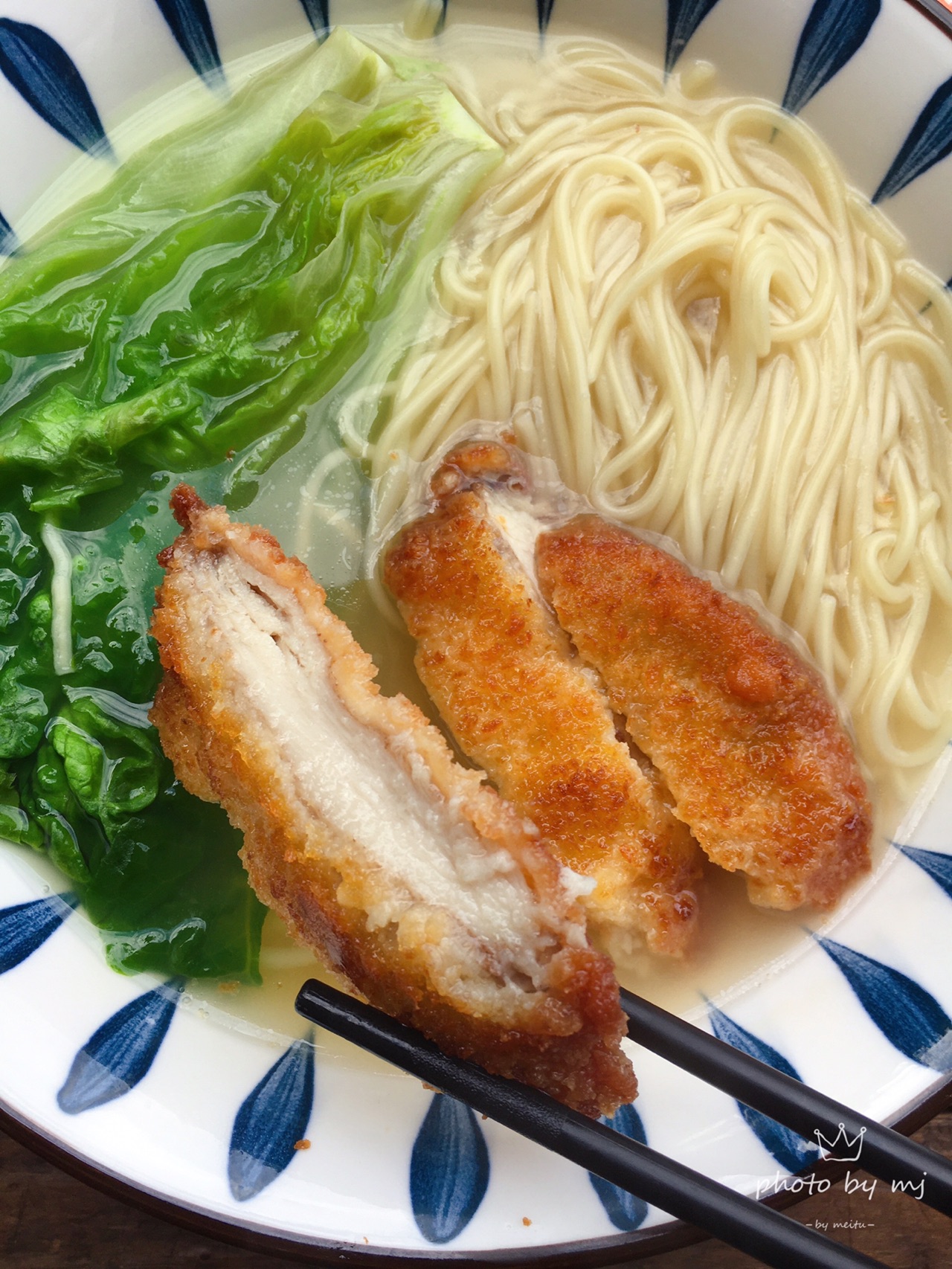 鸡排汤面