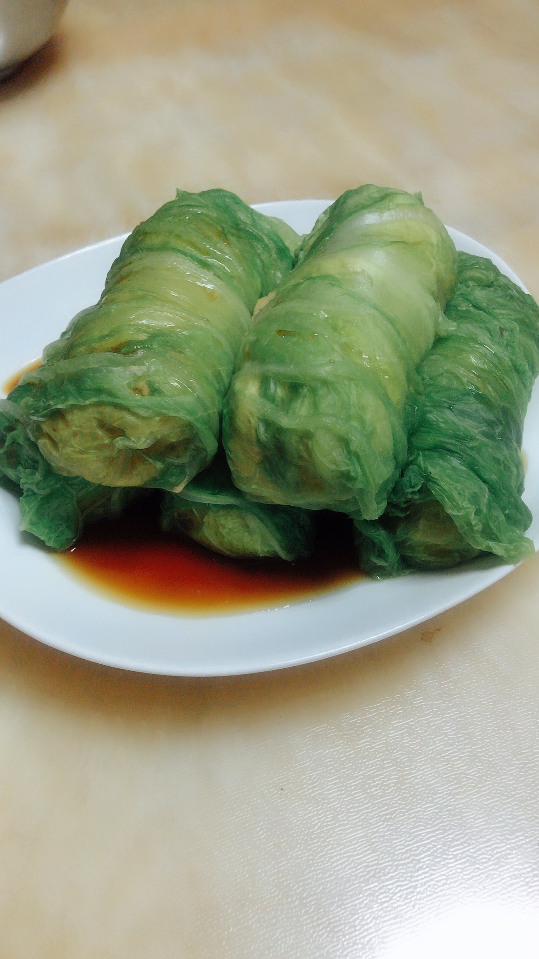 鸡肉白菜卷