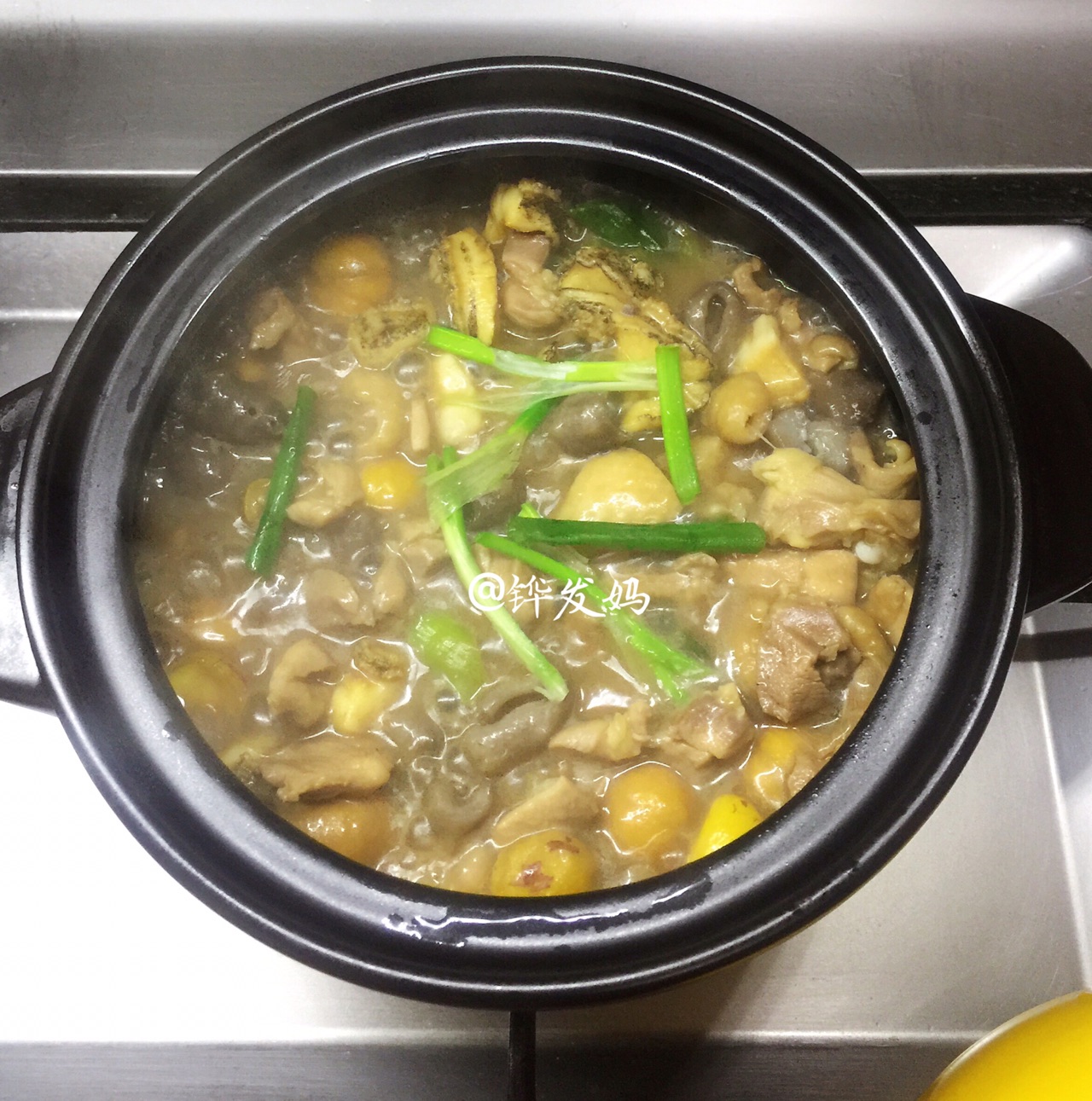 鸡肉鲍鱼海参栗子煲