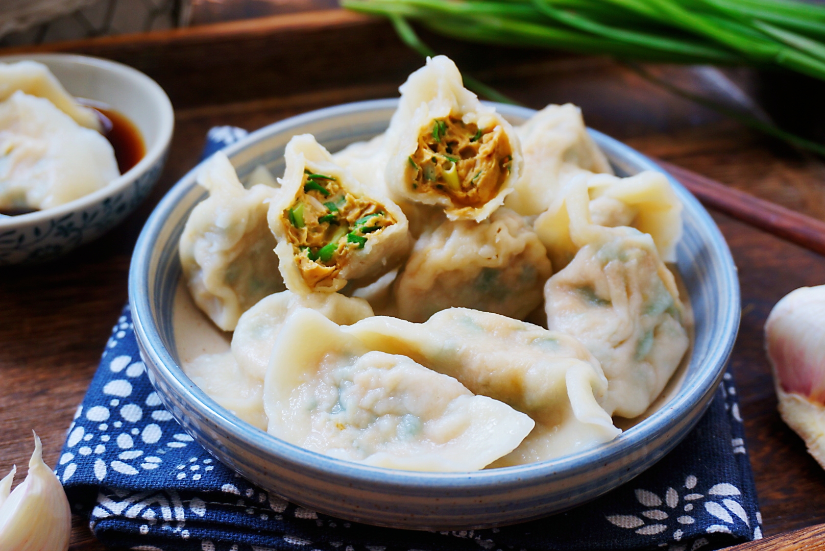 鸡肉韭菜馅饺子