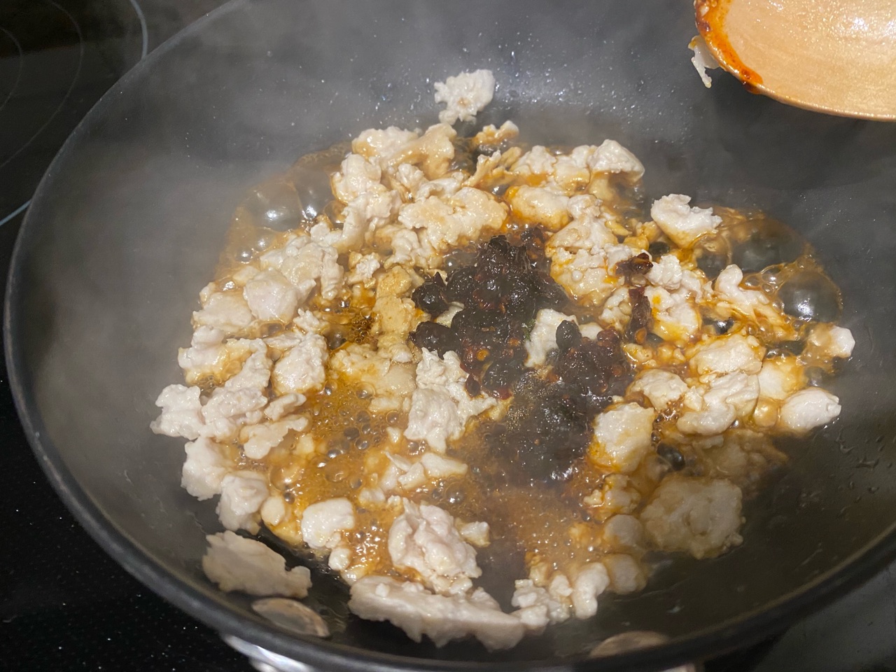 鸡肉糜烩豆腐
