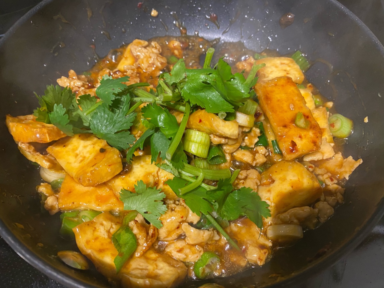鸡肉糜烩豆腐