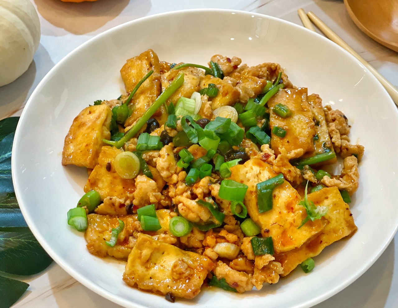 鸡肉糜烩豆腐