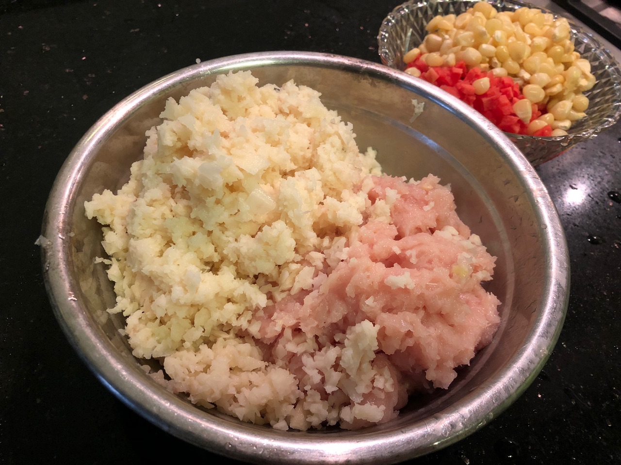 鸡肉藕饼