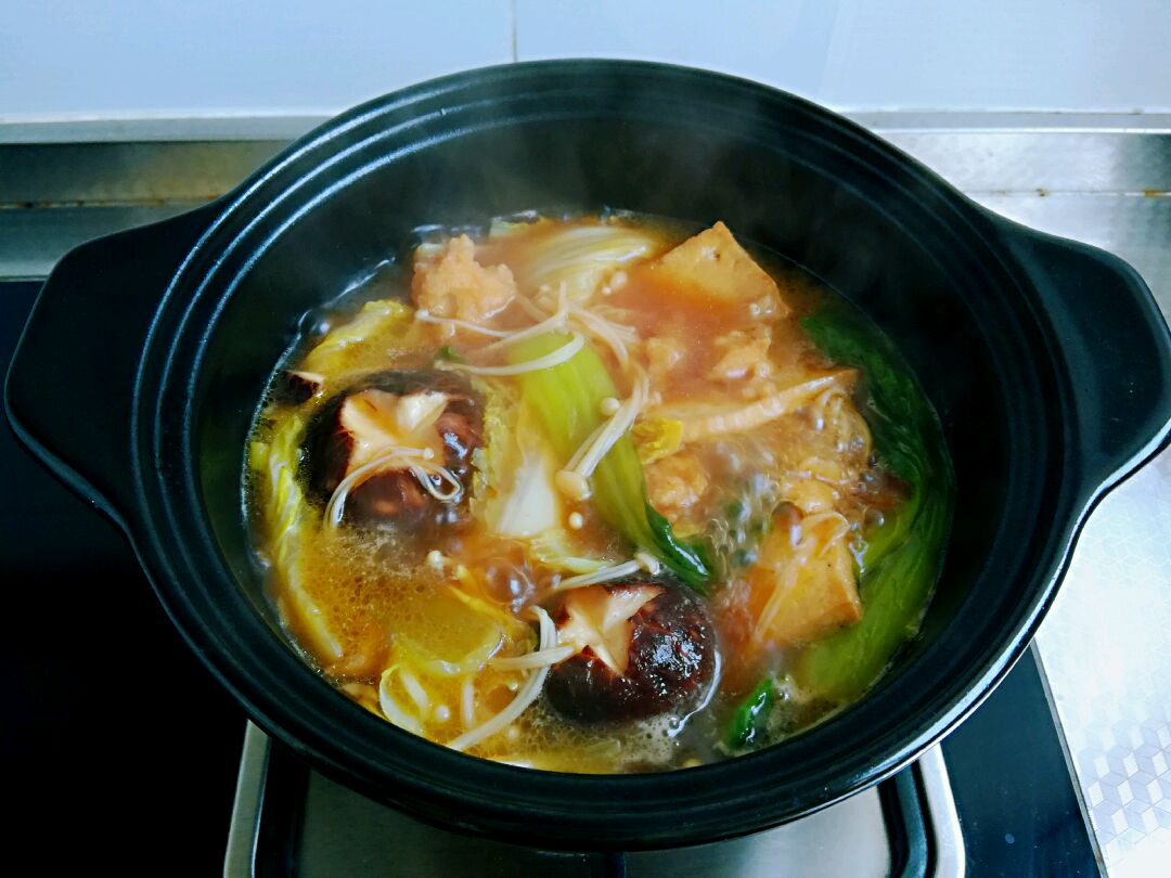 鸡肉丸子寿喜锅