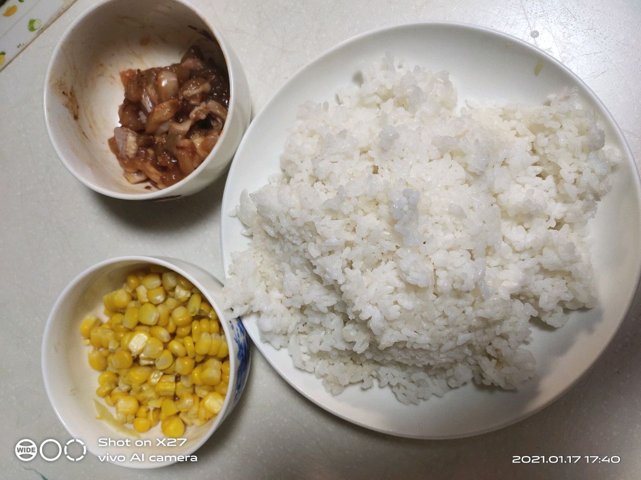 鸡肉玉米炒饭