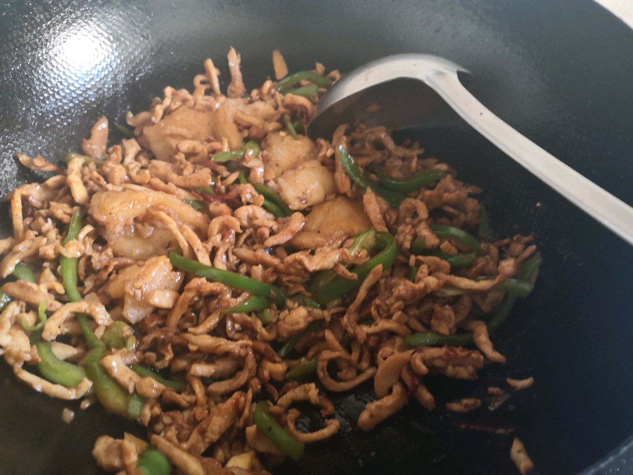 鸡丝炒糯米