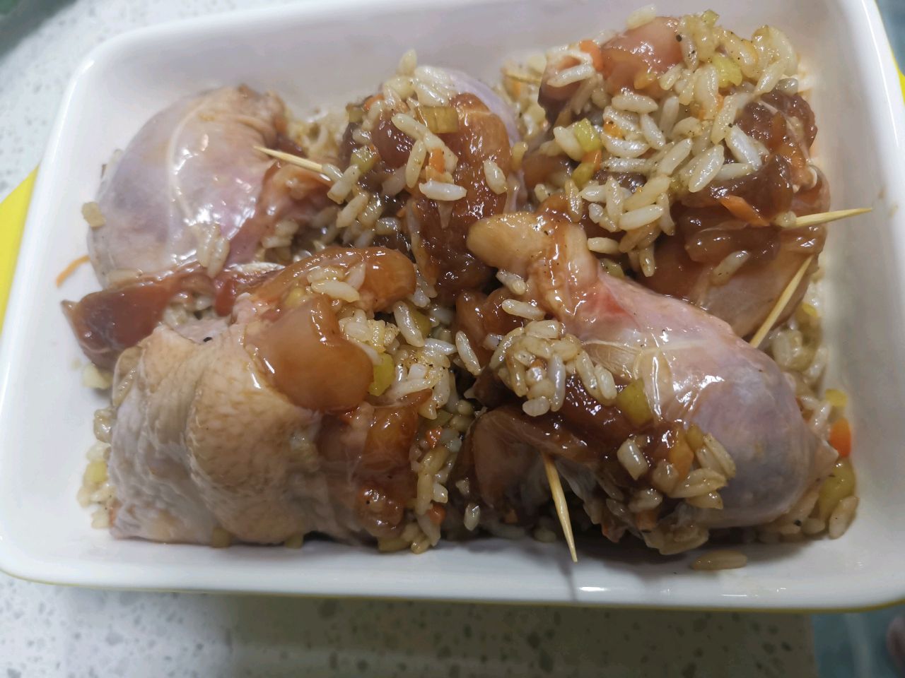 鸡腿包饭