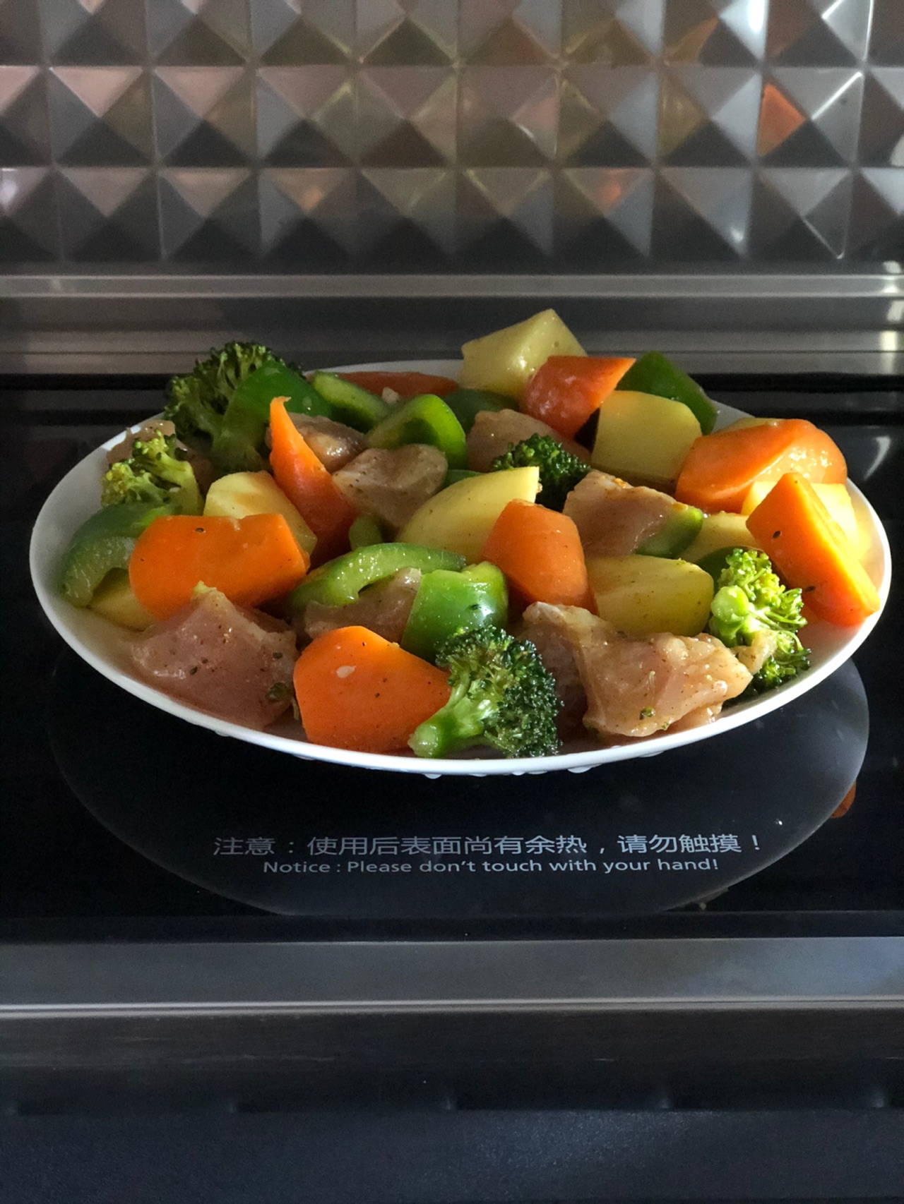 鸡胸肉烤时蔬