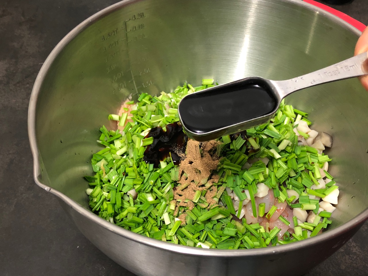 鸡胸肉杏鲍菇虾仁饺子