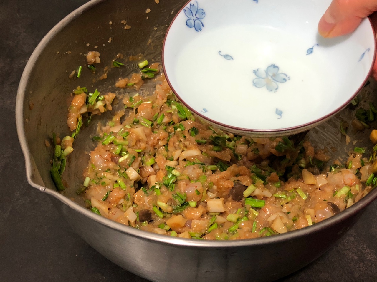 鸡胸肉杏鲍菇虾仁饺子
