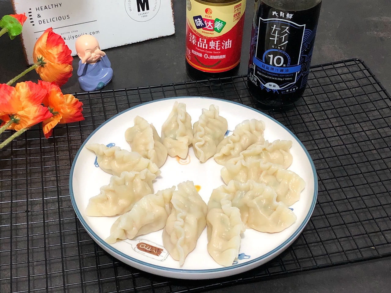 鸡胸肉杏鲍菇虾仁饺子