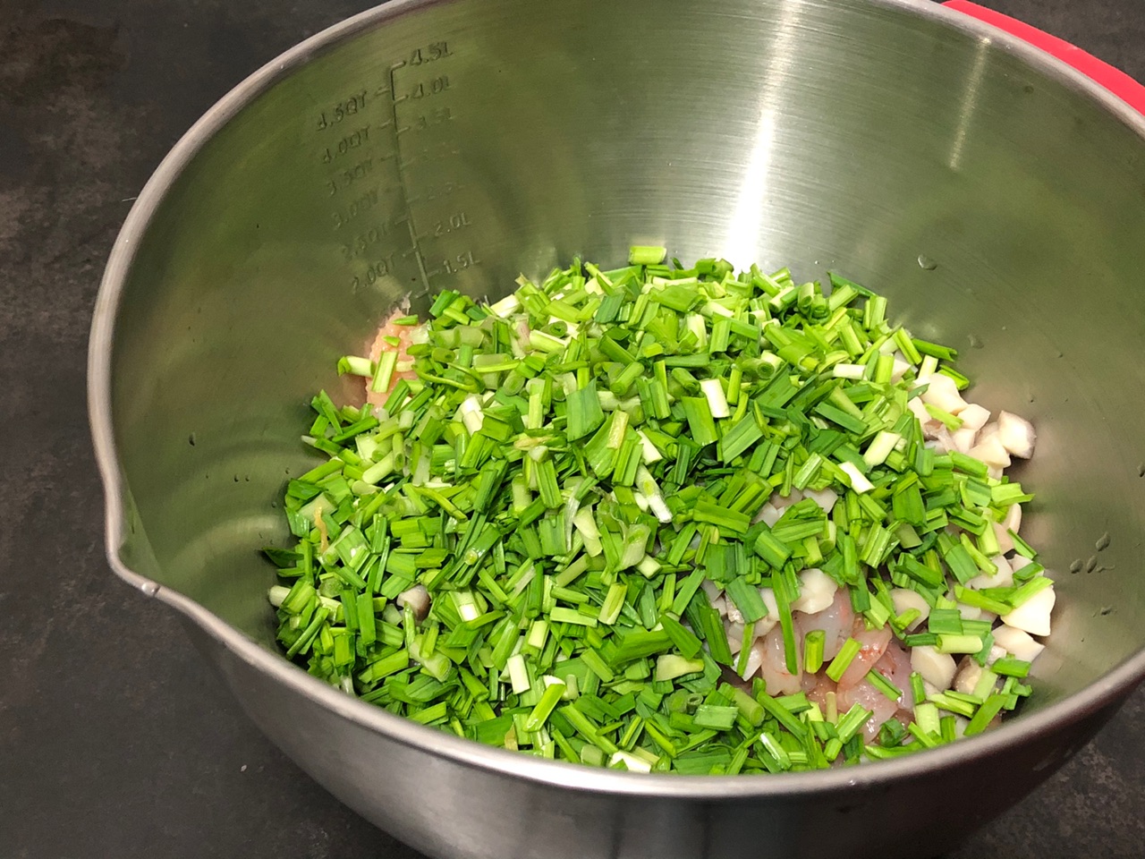 鸡胸肉杏鲍菇虾仁饺子