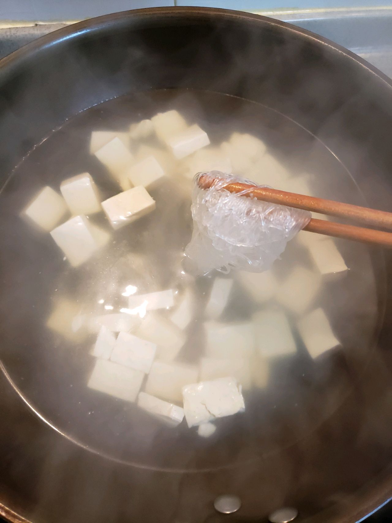 鸡汁菠菜豆腐汤