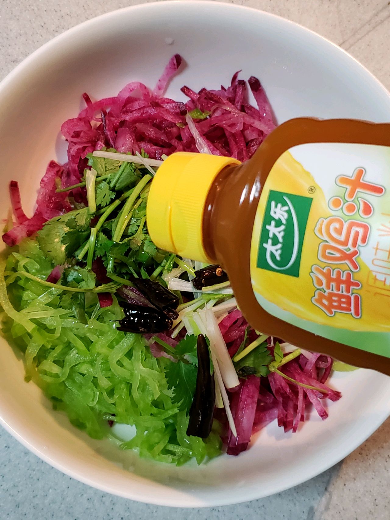 鸡汁红绿丝