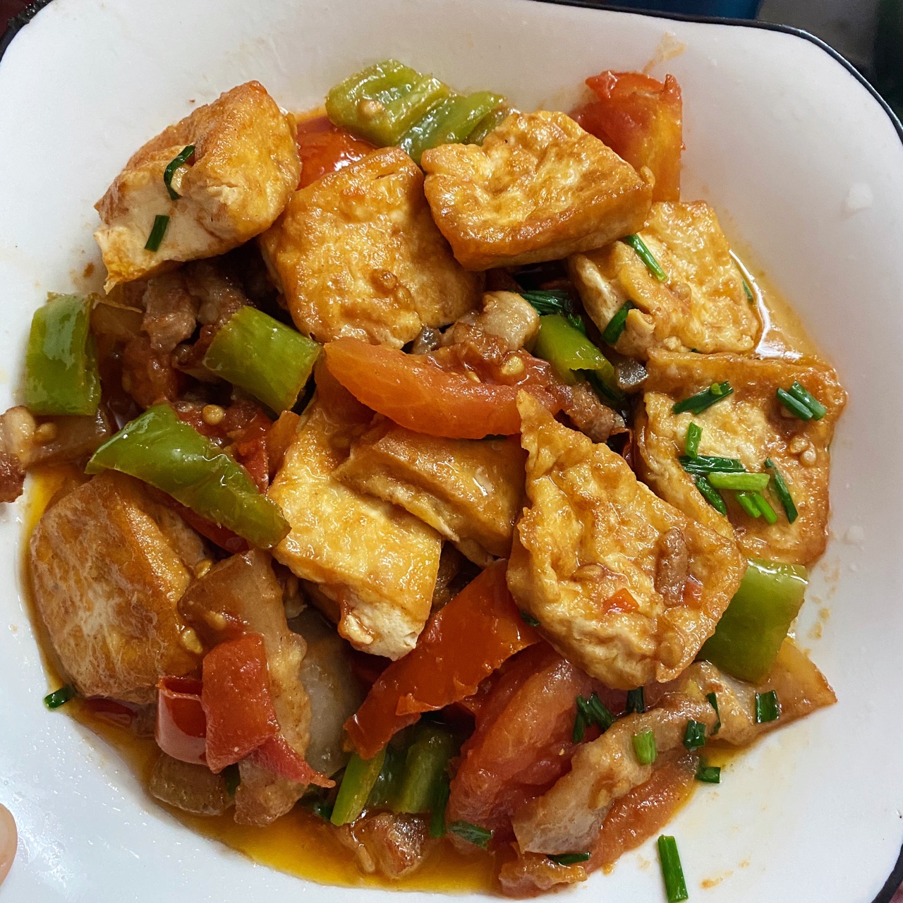家常版番茄煎豆腐