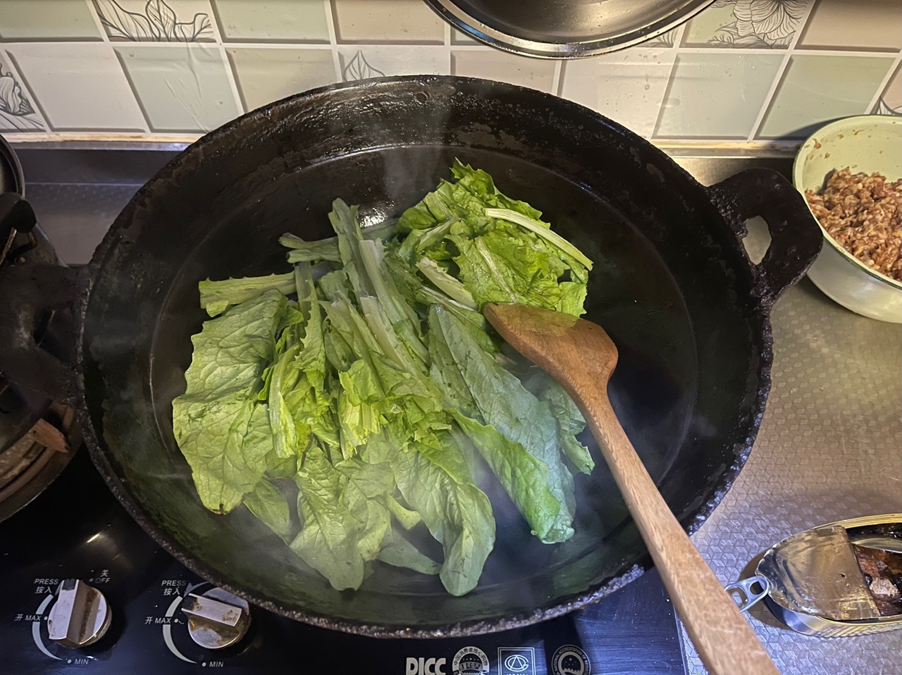 【家常菜】豆豉鲮鱼油麦菜
