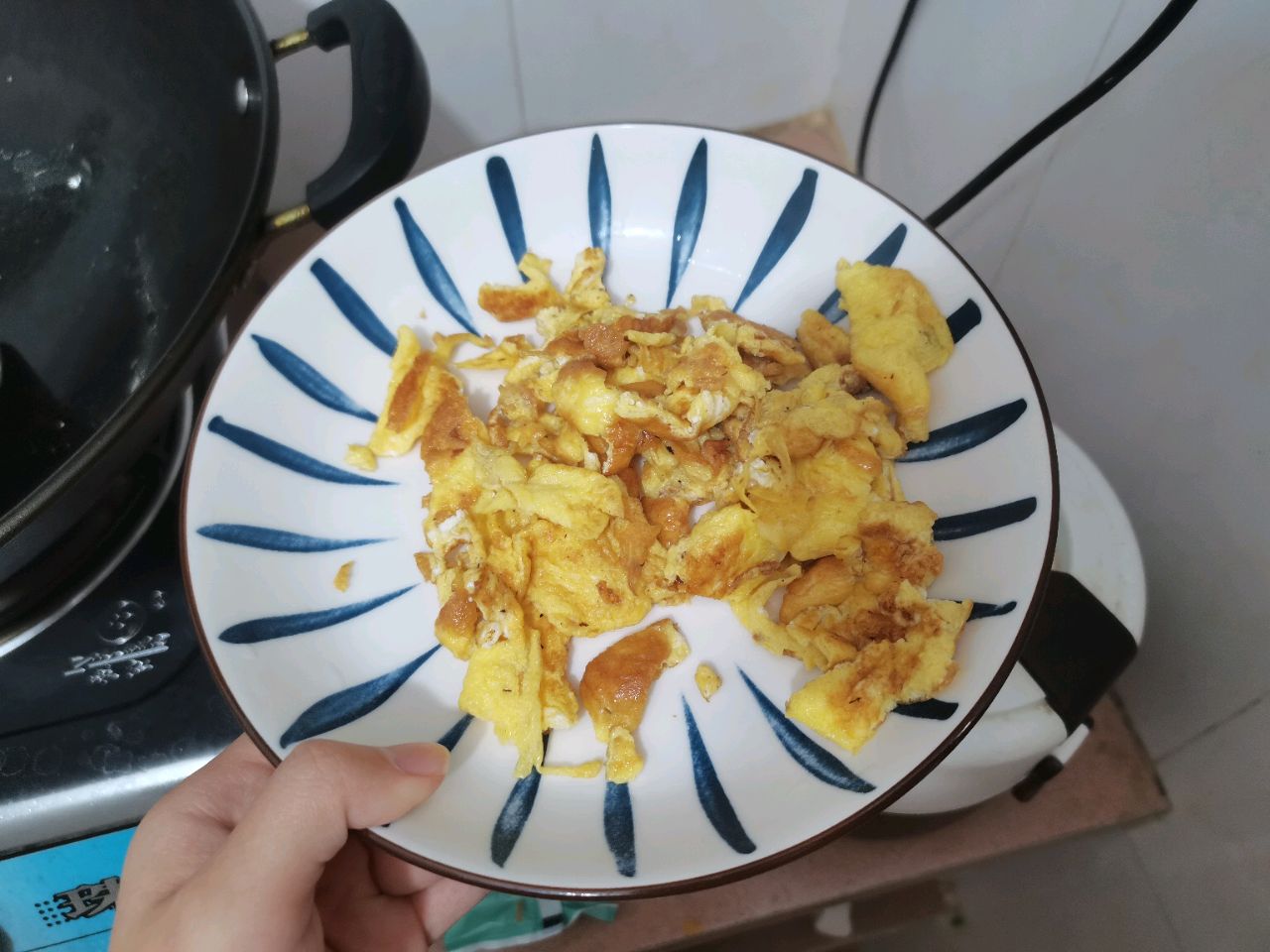 家常菜•海鲜菇炒鸡蛋