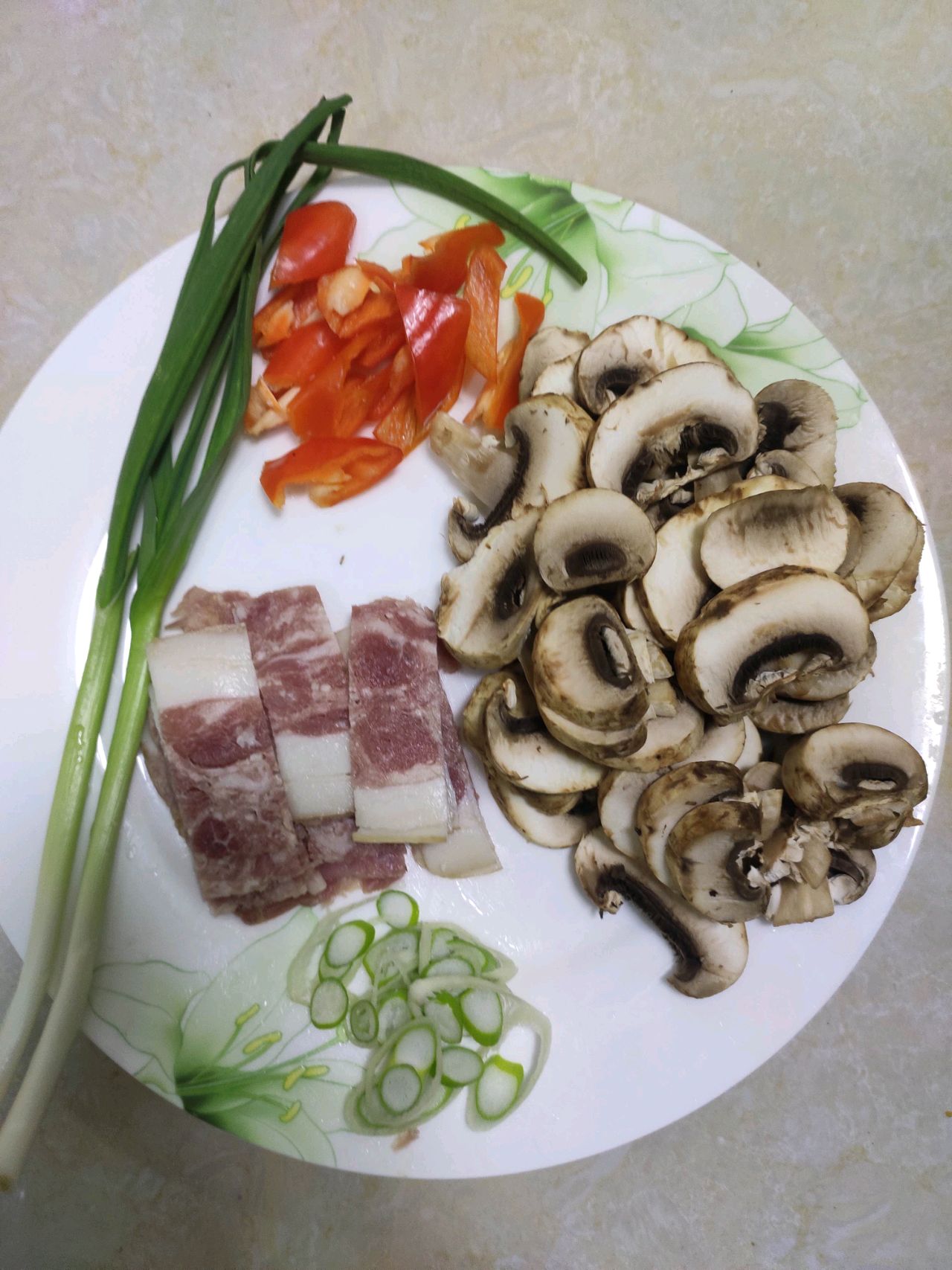 家常菜培根口蘑