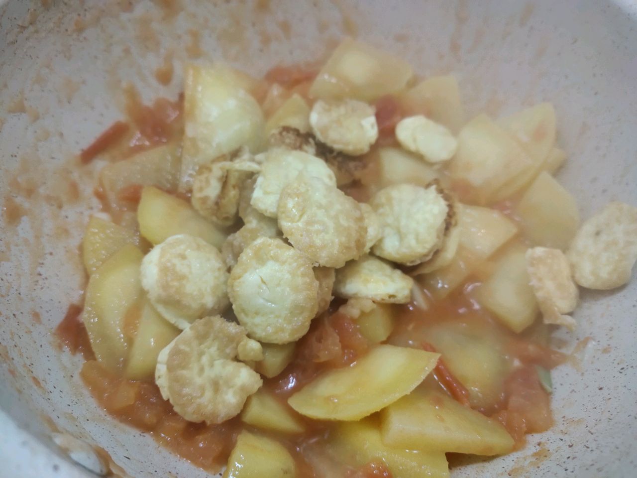 家常菜土豆烧日本豆腐