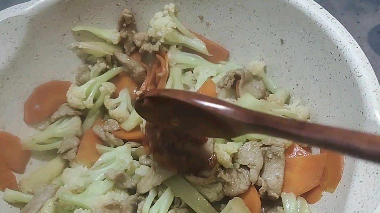 家常炒花菜