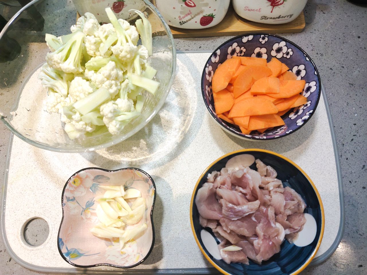家常炒花菜