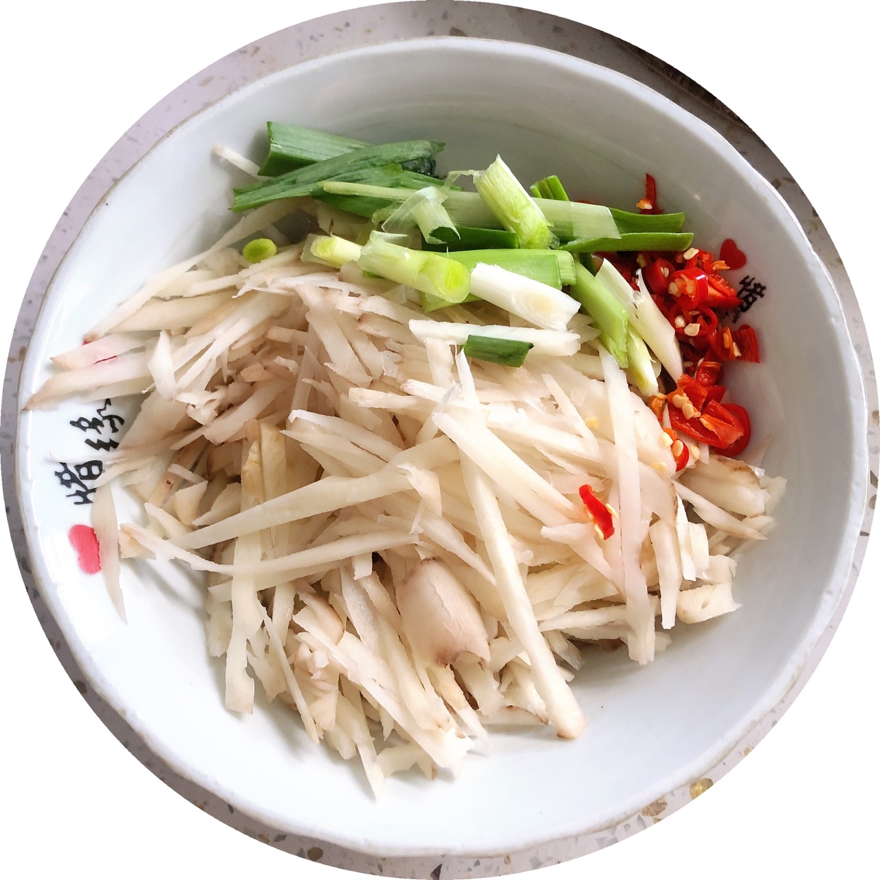家常炒藕丝～妈妈做菜de味道