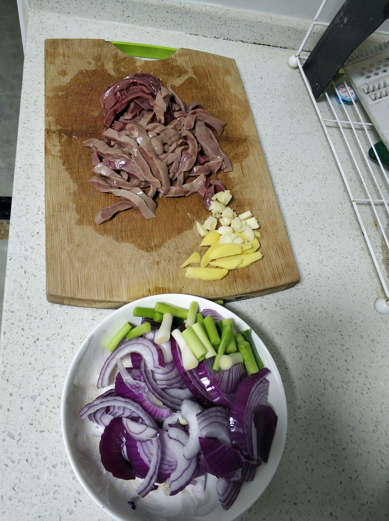 家常炒腰花
