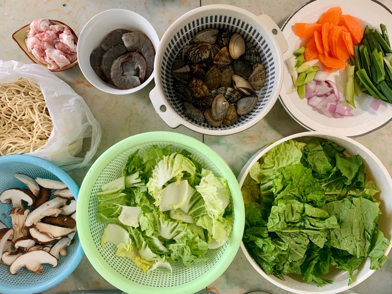 家常海鲜切面
